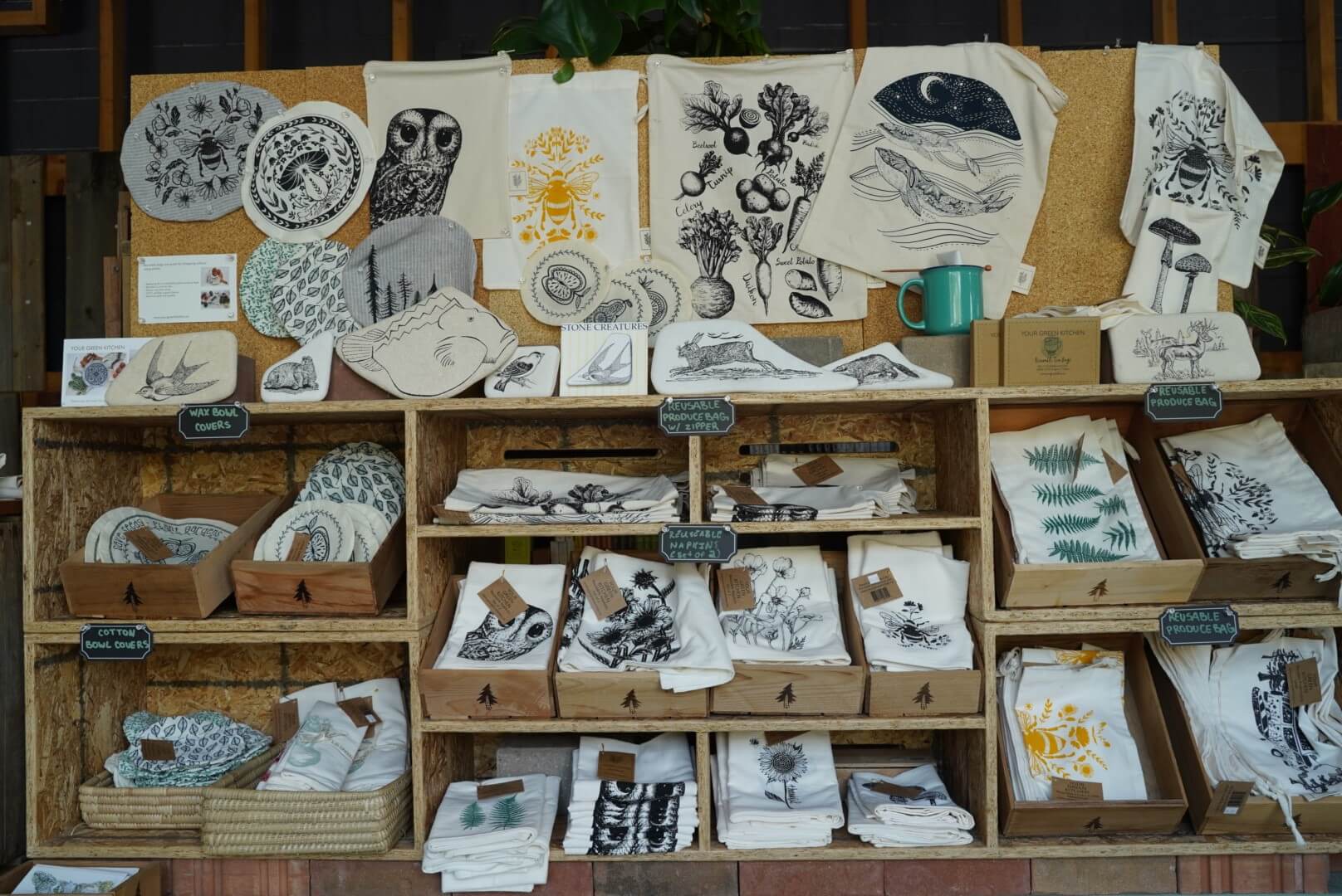 Products at the Garden Market